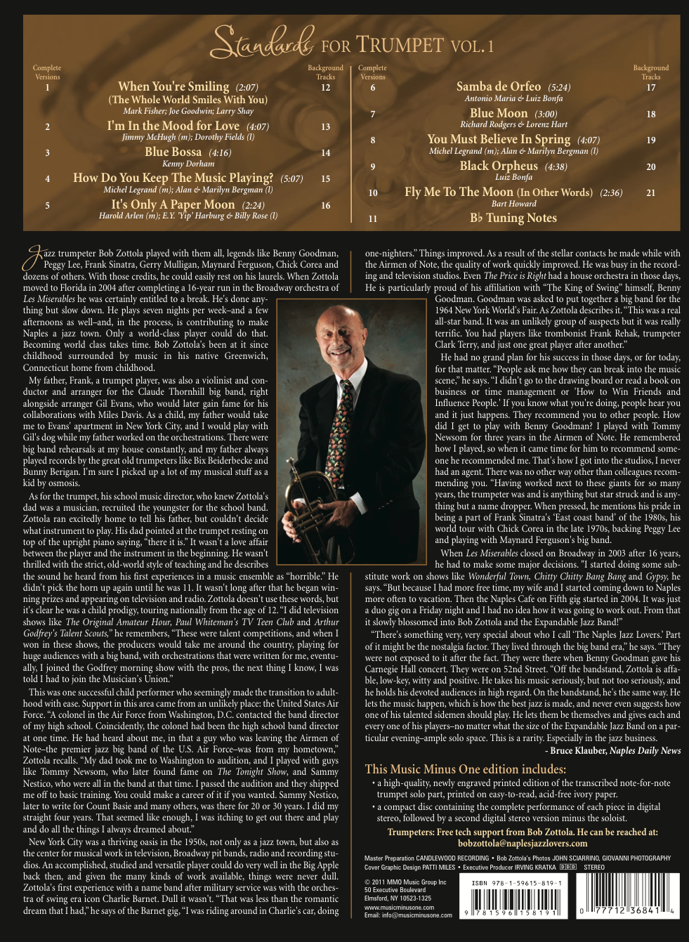Standards for Trumpet Vol. 1 | Naples Jazz Lovers